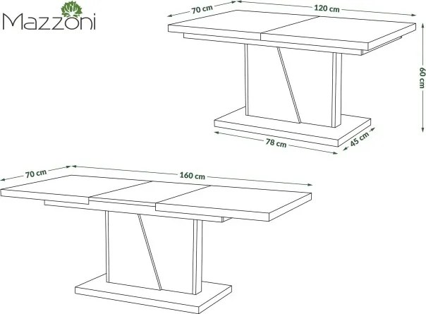 НОИР Бял мат - МОДЕРНА РАЗТЕГАТЕЛНА ХОЛНА МАСА