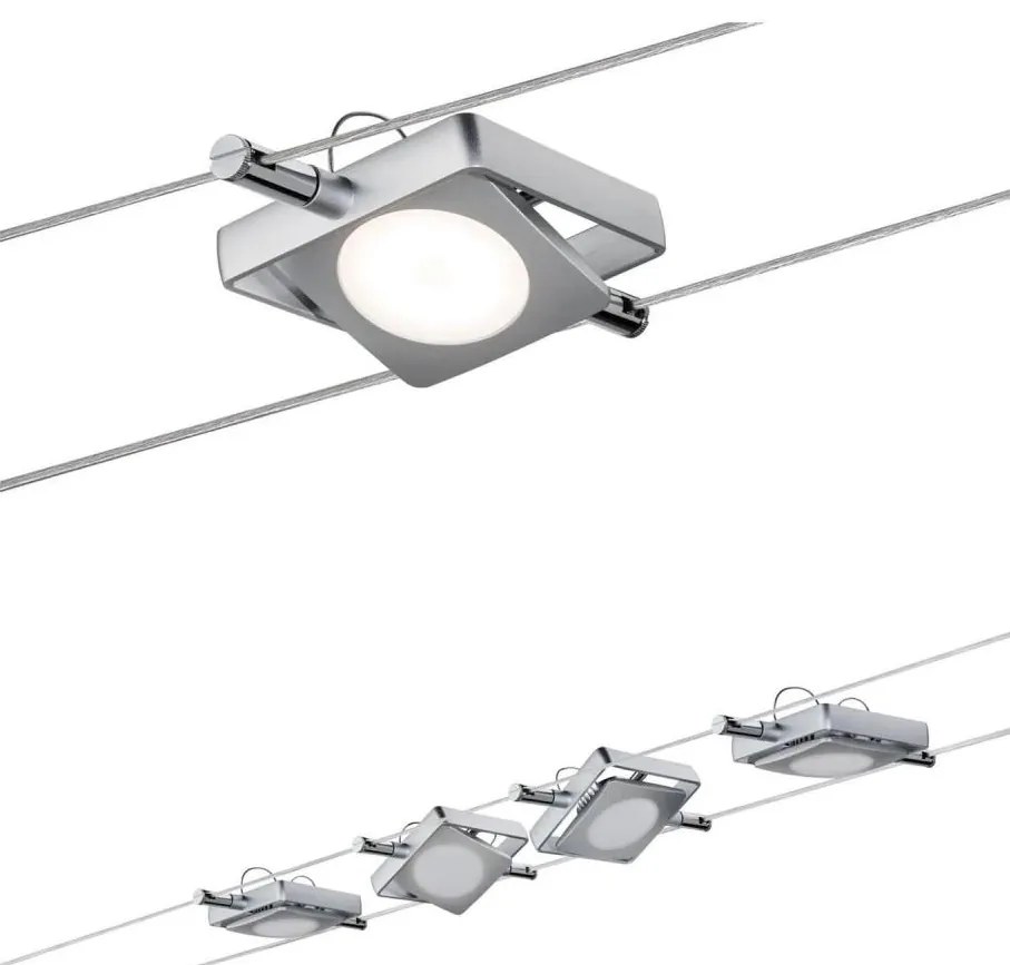 Paulmann 94107 - Комплект 4xLED/4,3W точково осветително тяло за кабелна система MAC 230V