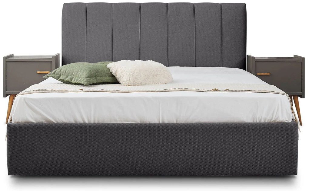 Тапицирано легло New York-Gkri-150 x 200-Με μηχανισμό ανύψωσης