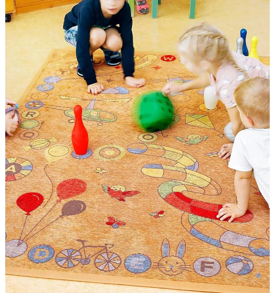 Кафяв двустранен детски килим , 140 x 200 cm Tähemaa - Narma