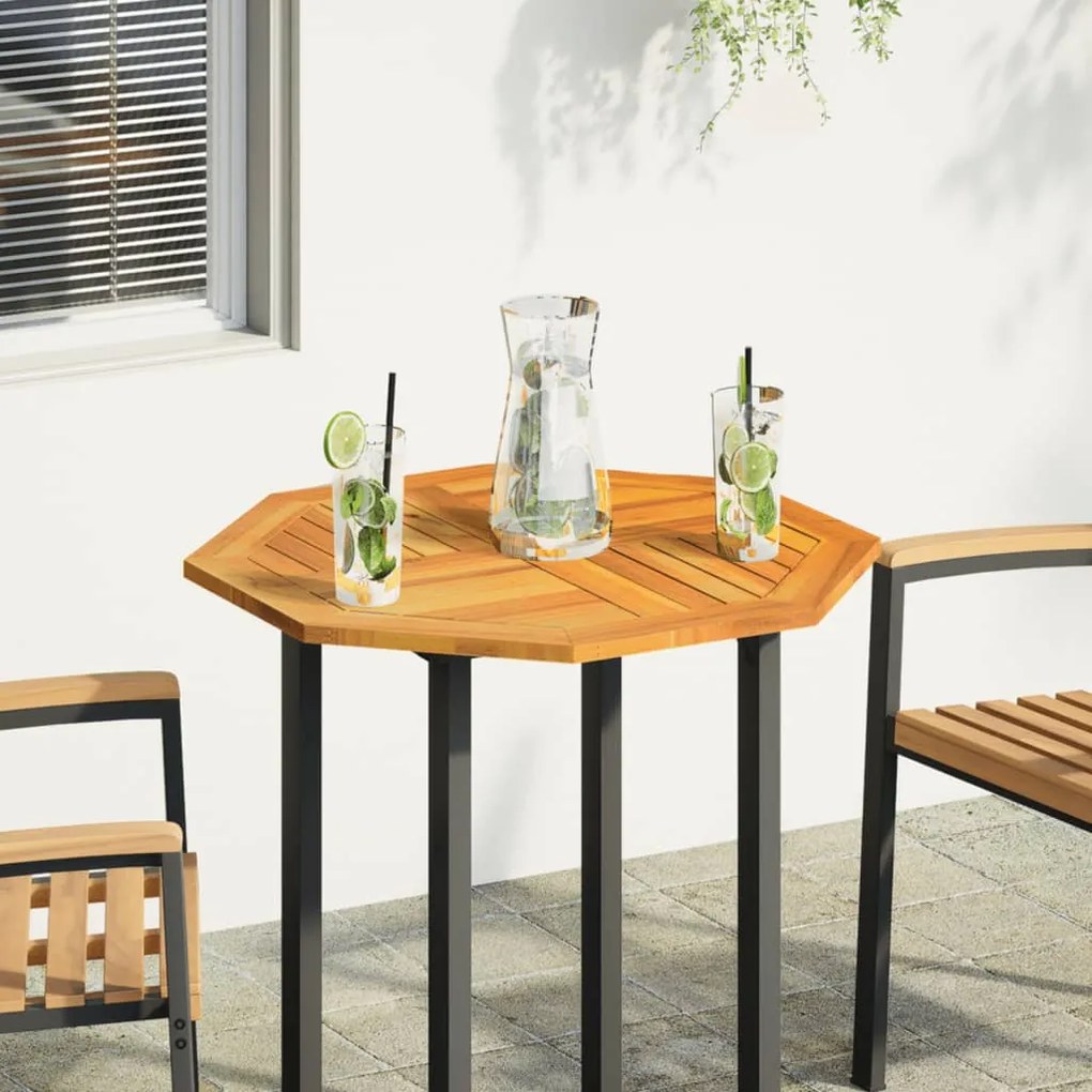 4004261 vidaXL Плот за маса 70x70x2 см осмоъгълен масивна дървесина акация