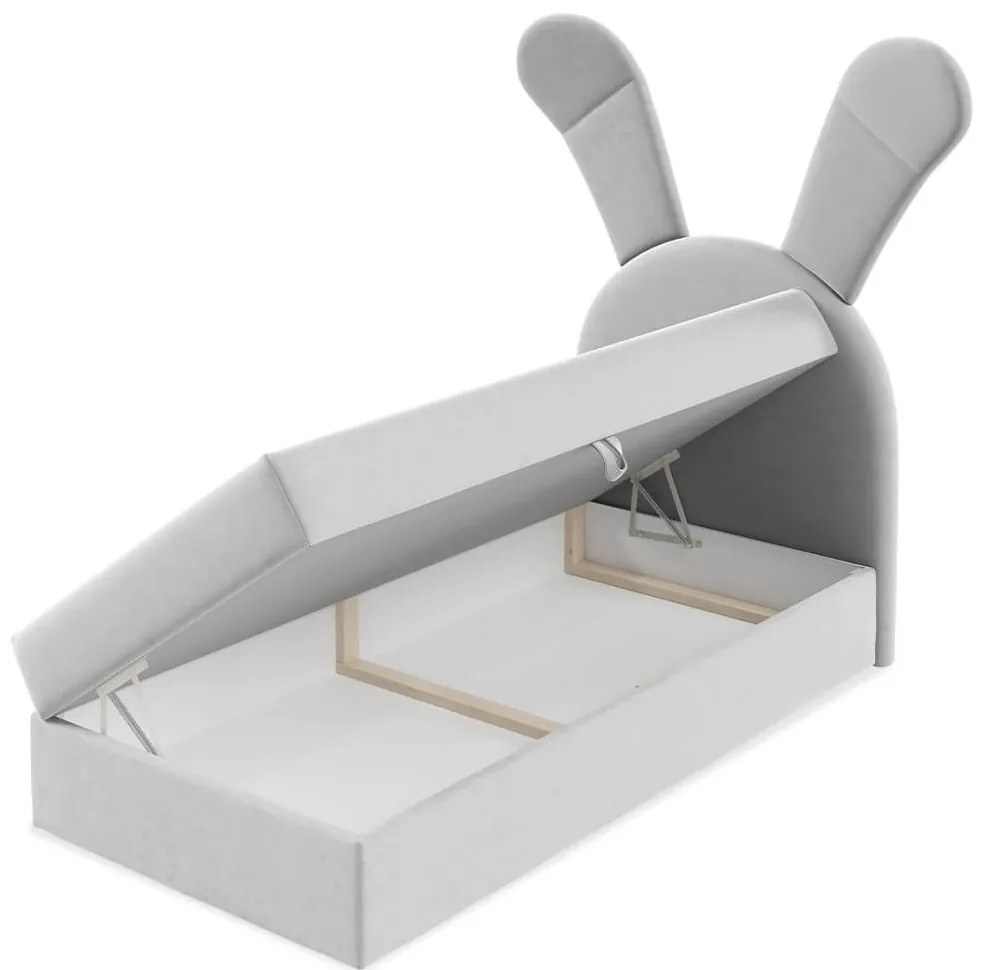 Детско Тапицирано легло Bunny Light-Ekrou-Deksia