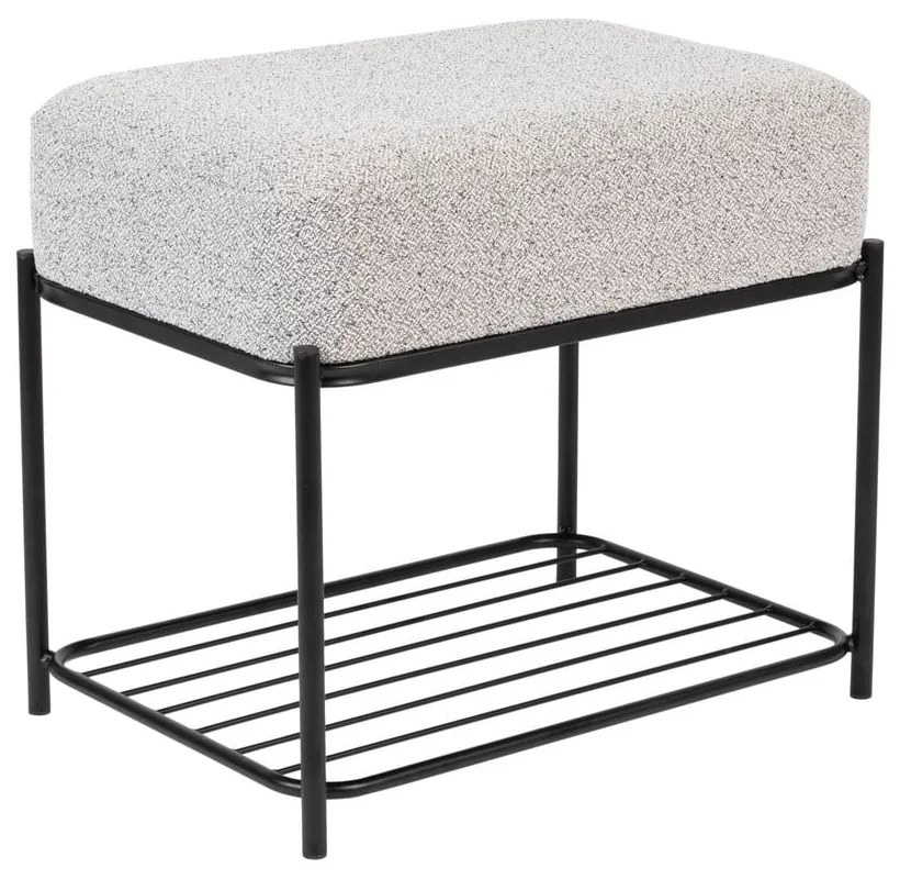 Светлосива табуретка Milou – White Label