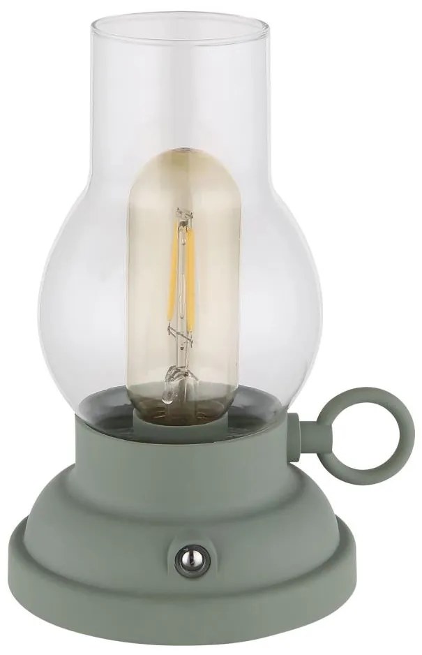 Globo 58016B - LED настолна лампа PETRO LED/1W/3,7V 1200 mAh зелена