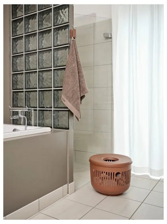 Светлосив пластмасов кош за пране 35 l Ume – Zone