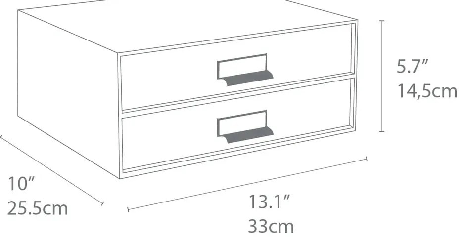 Зелен картонен органайзер за чекмедже Birger Canvas Paper Laminate – Bigso