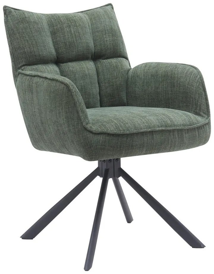 Зелени тапицирани трапезни столове в комплект 2 бр. Marilla – Unique Furniture