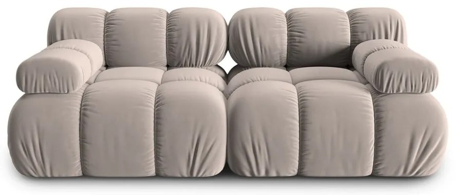 Светлокафяв кадифен модулен диван 188 cm Bellis – Micadoni