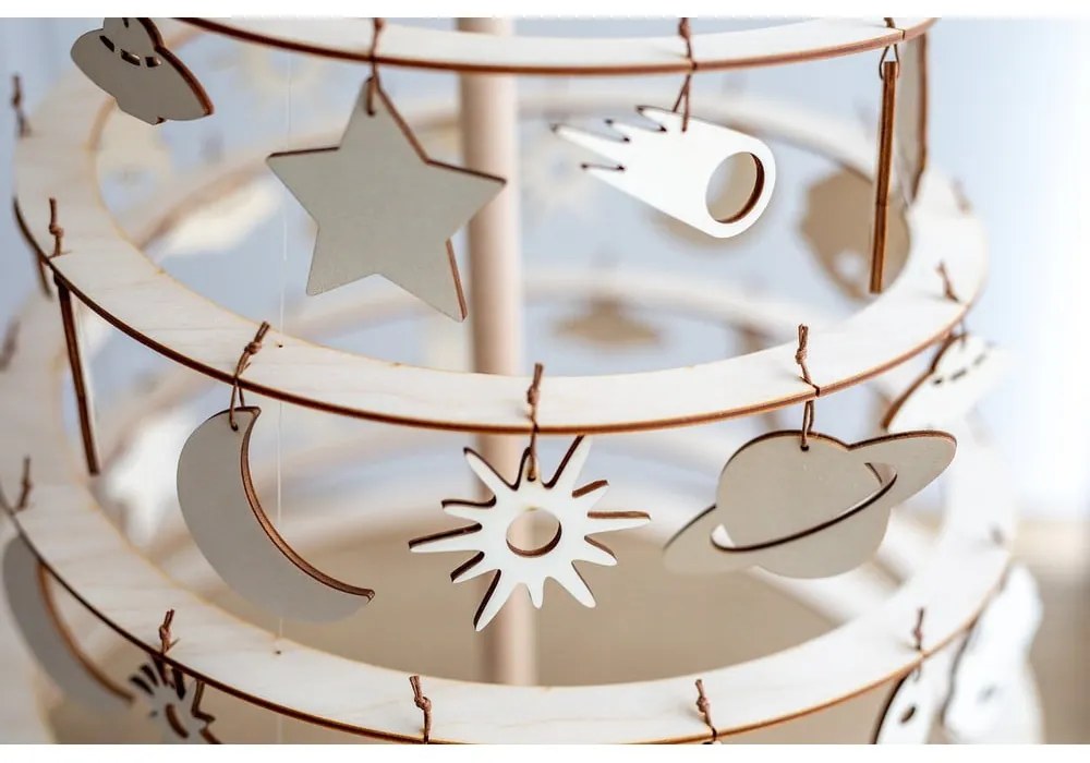 Комплект от 8 дървени коледни декорации Medium - Spira