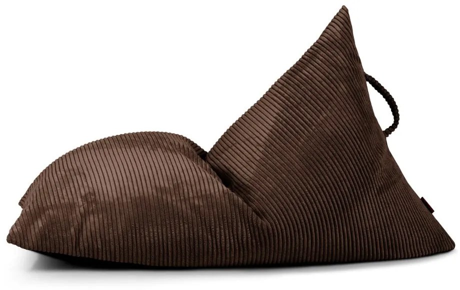 Тъмнокафяв детски пуф от рипсено кадифе Razzy – SLOWDOWN