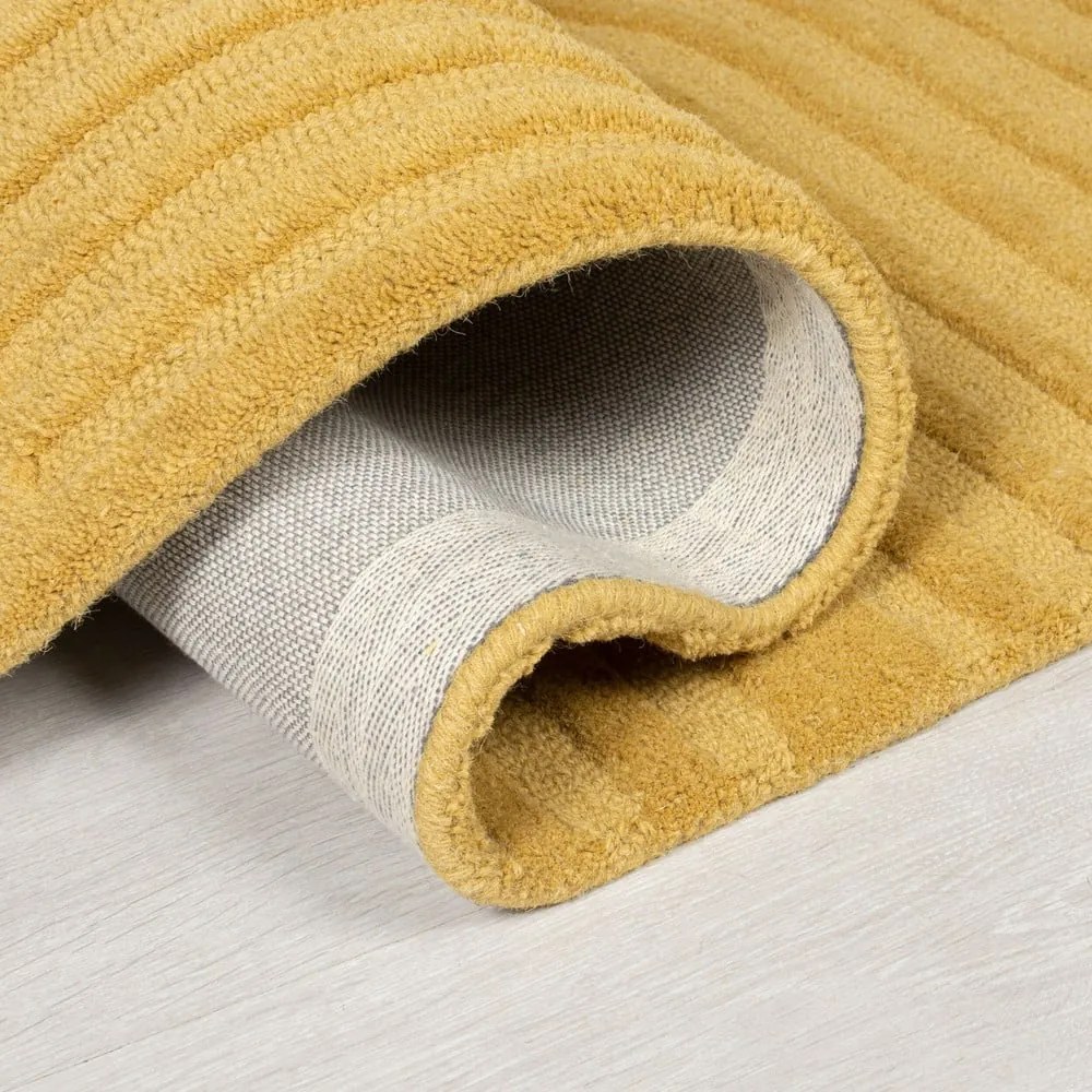 Жълт вълнен килим , 160 x 230 cm Zen Garden - Flair Rugs