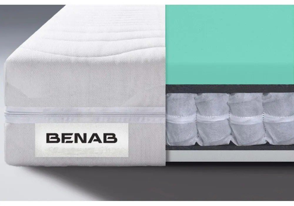 Твърд/средно твърд пружинен матрак с две лица 180x200 cm Standard Pocket – BENAB