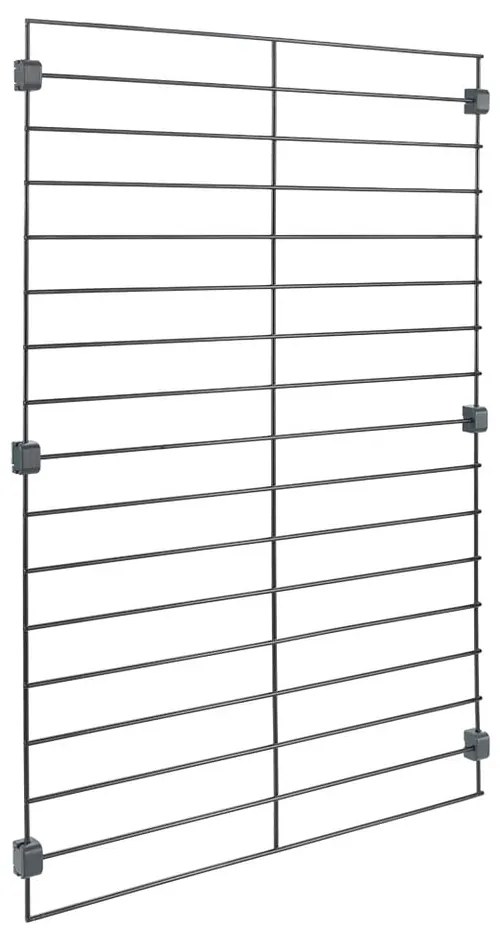 Черна метална скоби за модулна система от стелажи Mural – Metaltex