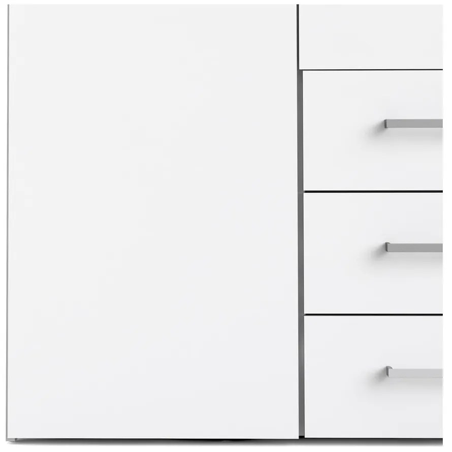 Бял гардероб 154x200 cm Space – Tvilum