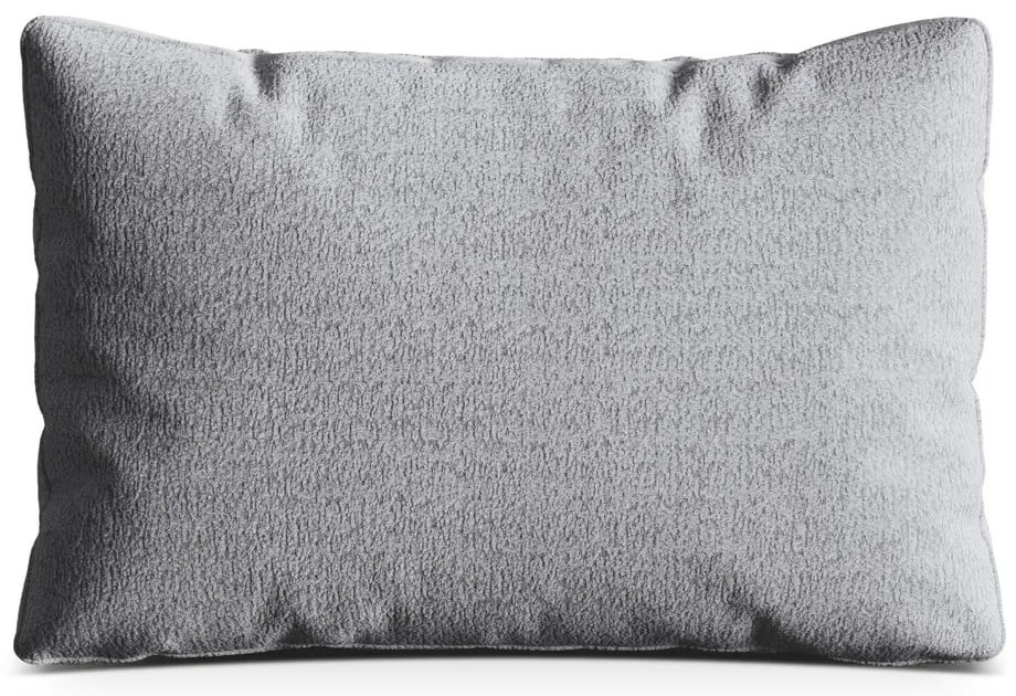 Светлосива възглавница за диван от прежда с примки от букле Kemi – Cosmopolitan Design