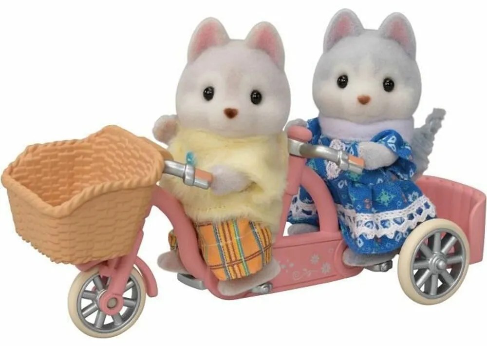 Playset Sylvanian Families Husky siblings and their tandem