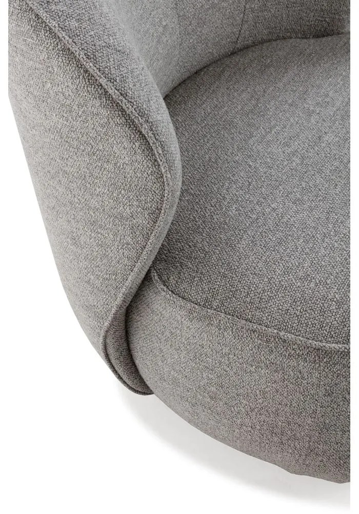 Светлосиво въртящо се кресло Edna – MOME