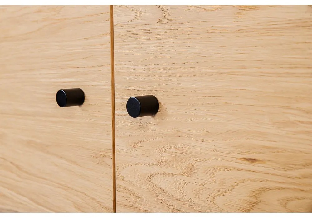 Черна етажерка в дъб 90x180 cm Jungend - Woodman