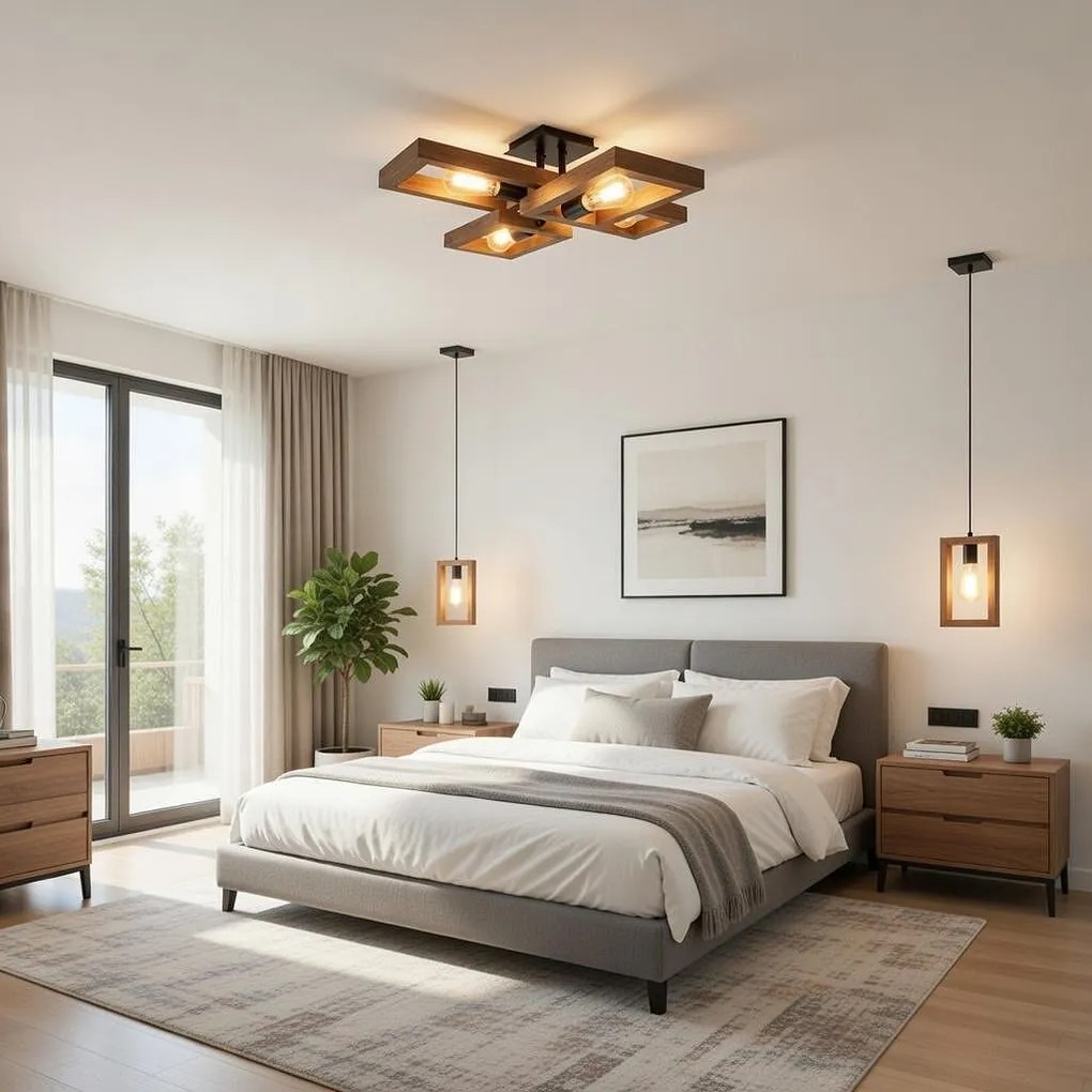 Пендел ТИЕРА, палисандър, 1xE27