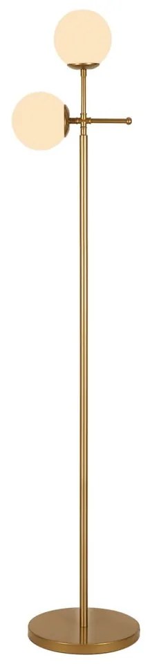 Подова лампа в златист цвят , височина 174 cm Kruva - Squid Lighting