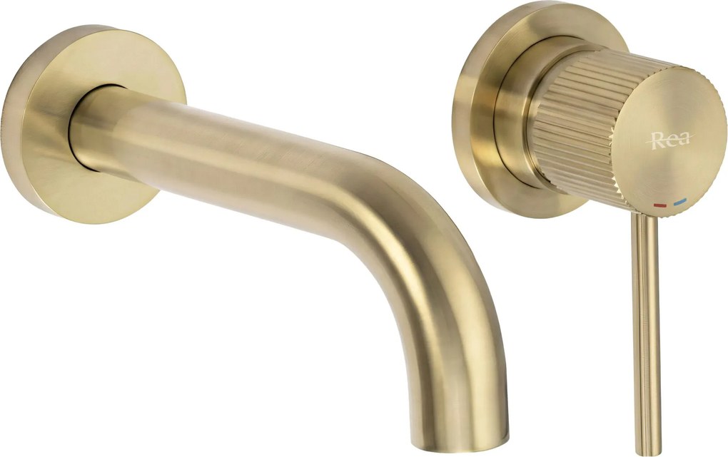 Смесител за вграждане Rea Lungo Stripe Brush Gold