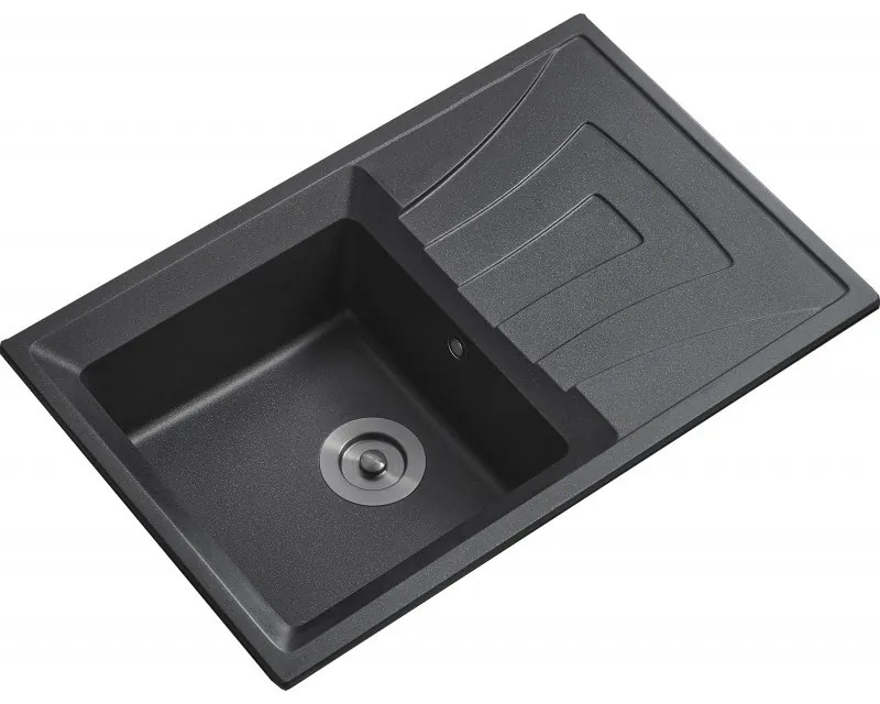 Гранитна мивка ICGS 8104 BLACK