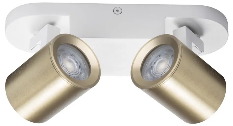 Kanlux 38965 - Спот LAURIN 2xGU10/10W/230V месинг/бял