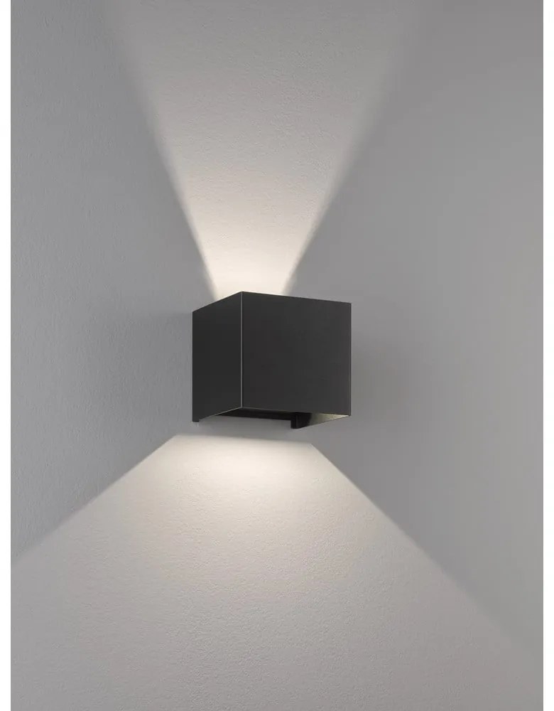 Черна LED светлина за стена - Fischer & Honsel