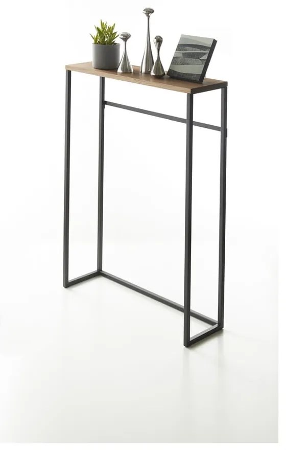 Черна конзолна маса 18,5х60 см Tower - YAMAZAKI
