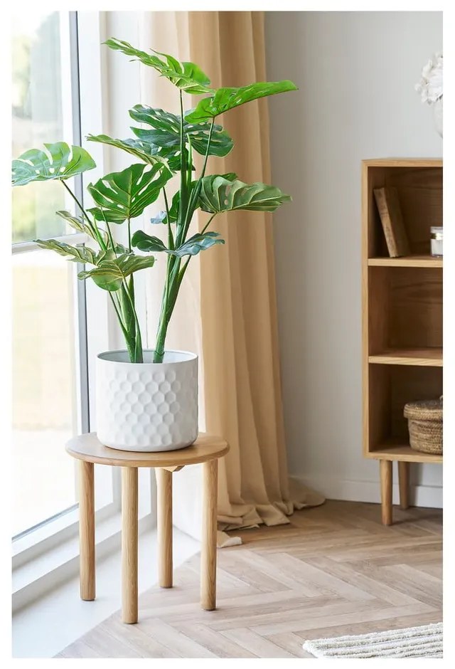 Кръгла странична масичка от масивен дъб ø 40 cm Jena – House Nordic