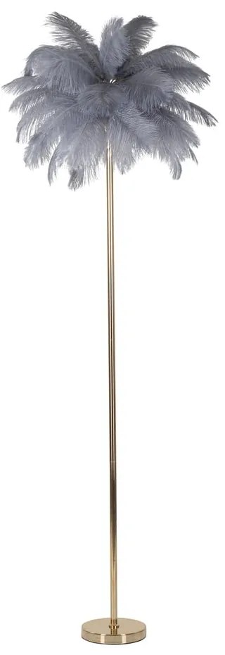 Сиво-златиста подова лампа (височина 160 cm) Palm – Mauro Ferretti
