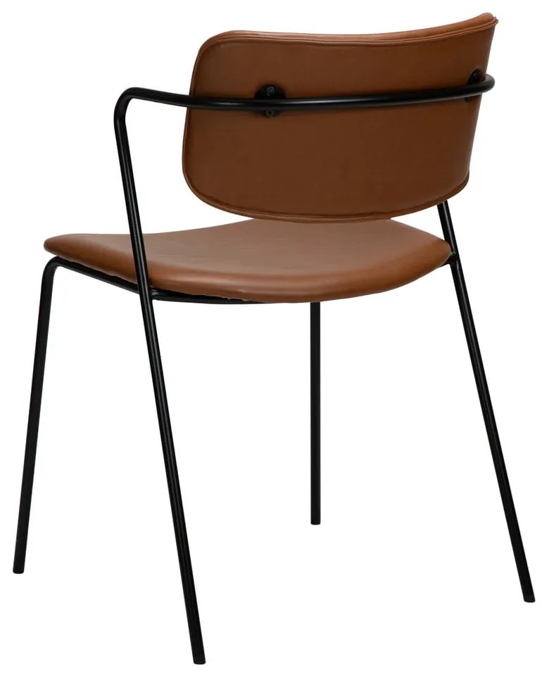 Кафяв стол от изкуствена кожа Zed - DAN-FORM Denmark