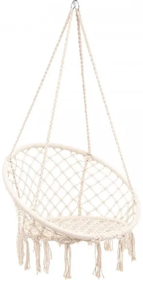 Висящо кресло Brasil Hoop бежово