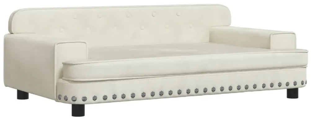 3196285 vidaXL Детски диван, кремава, 90x53x30 см, кадифе