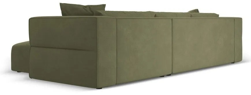 Светлозелен ъглов диван, десен ъгъл Esther – Milo Casa