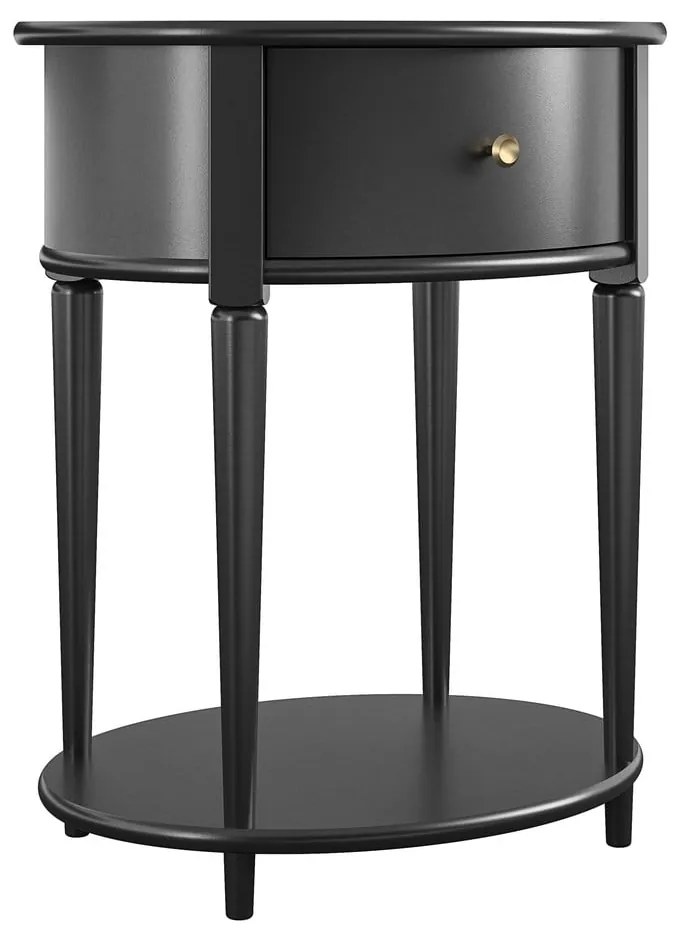 Черно нощно шкафче Aurora – Støraa