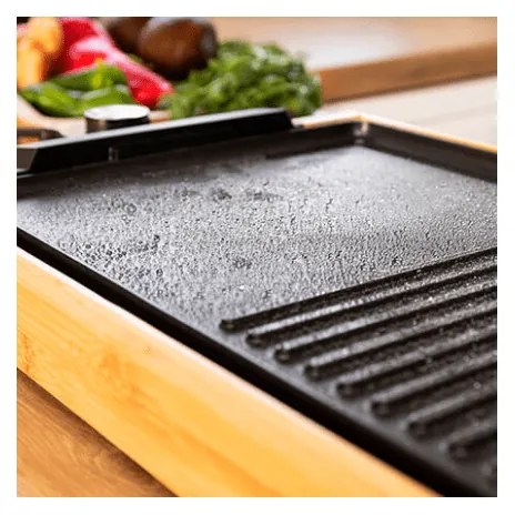 Електрическа скара Cecotec Tasty&Grill 2000 Bamboo Black