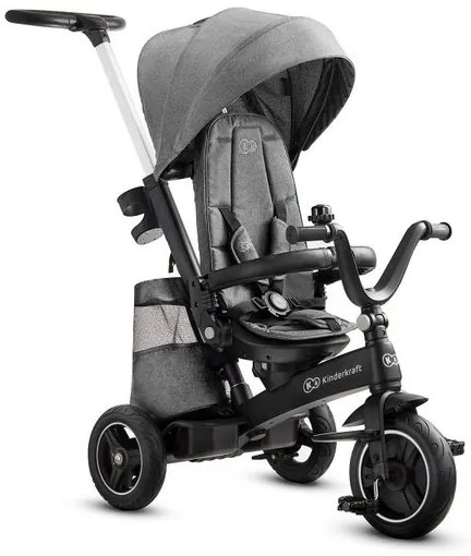 Триколка с въртяща се седалка Easytwist KINDERKRAFT - сива