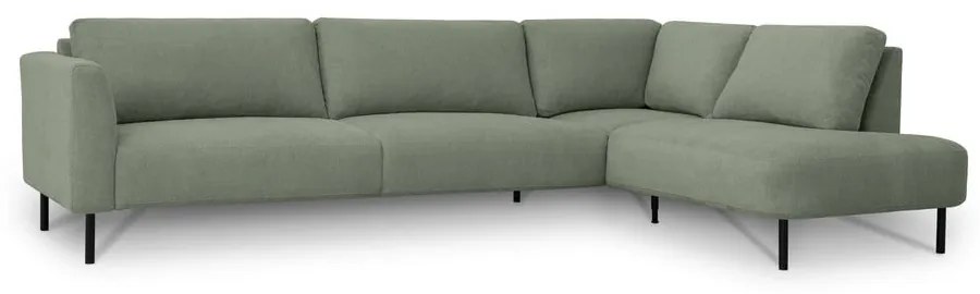 Зелен ъглов диван (десен ъгъл) Hero – Scandic