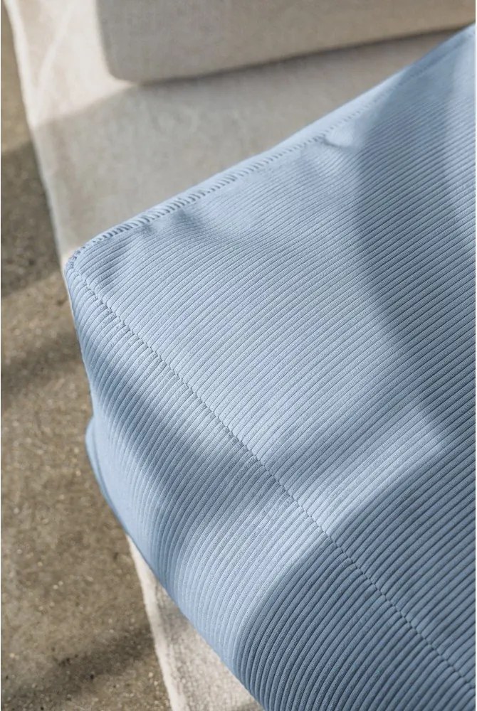 Светлосиня табуретка от рипсено кадифе Keno – noo.ma