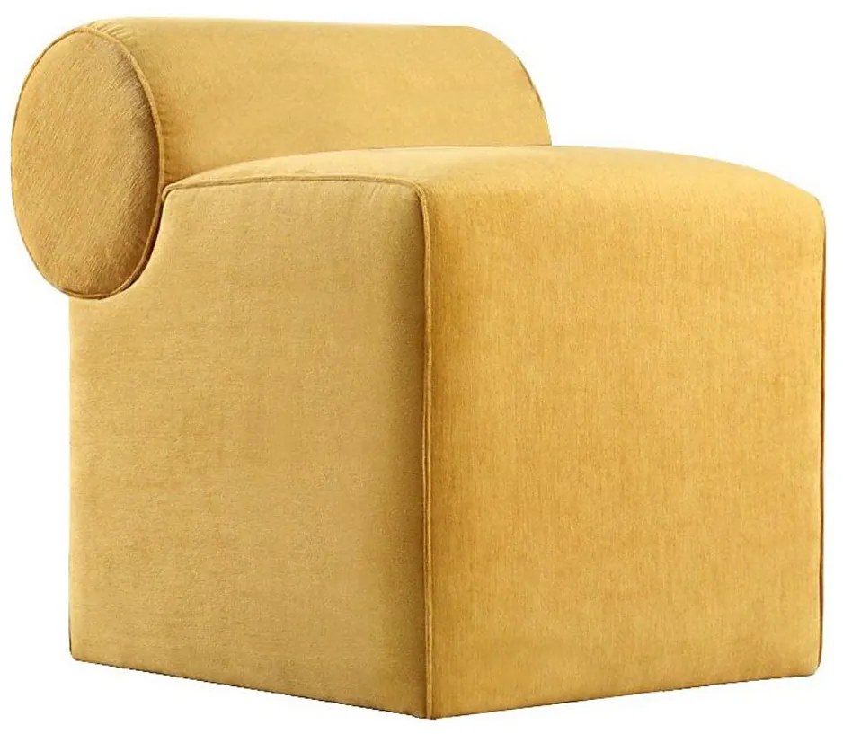 Табуретка TIKI 47x45 cm жълта