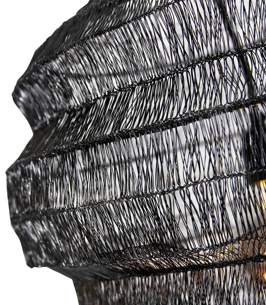 Ориенталски окачен аплик черен 45 см х 40 см - Vadi