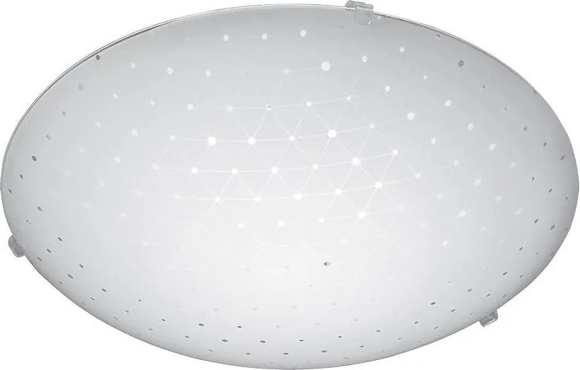 Плафониера ТРИНИТИ LED, ø400, бял гланц, 18W, 4000K