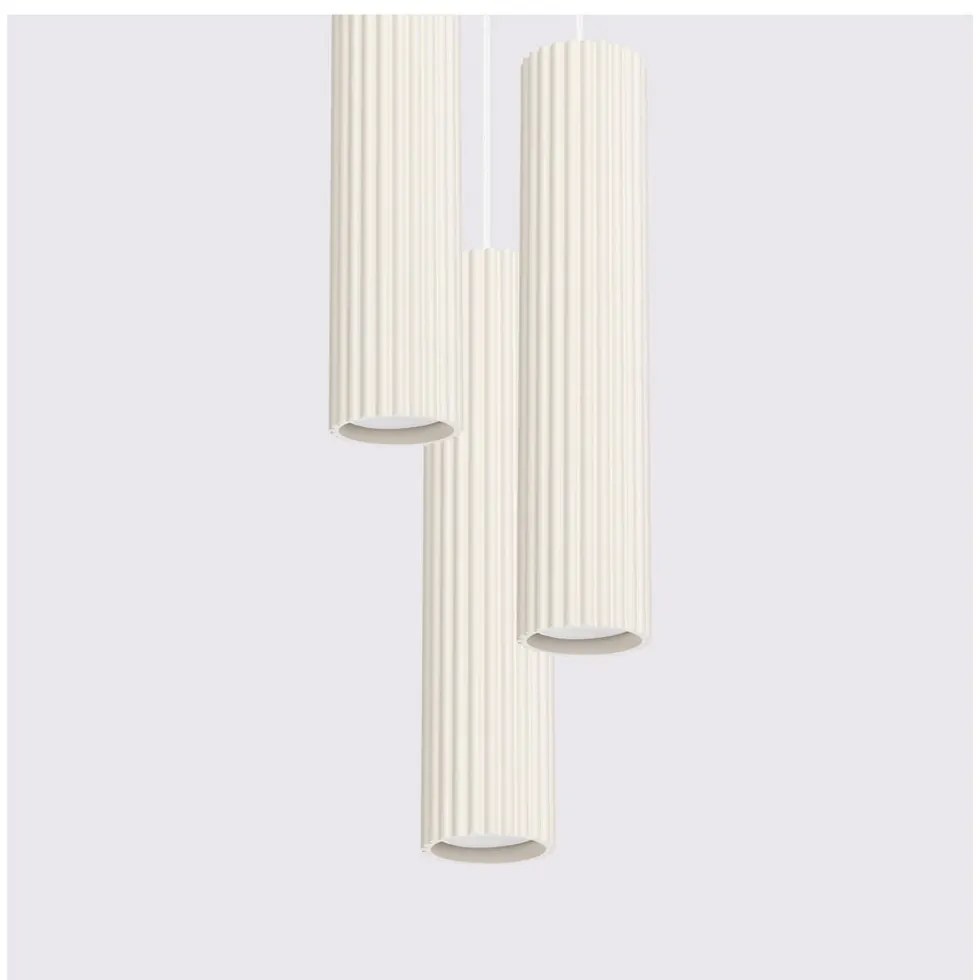 Кремаво висящо осветително тяло ø 19,5 cm Gleam – Sollux