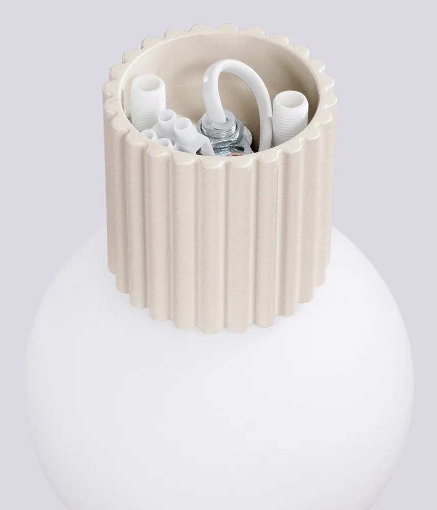 Кремава стенна лампа ø 12 cm Orbital – Sollux