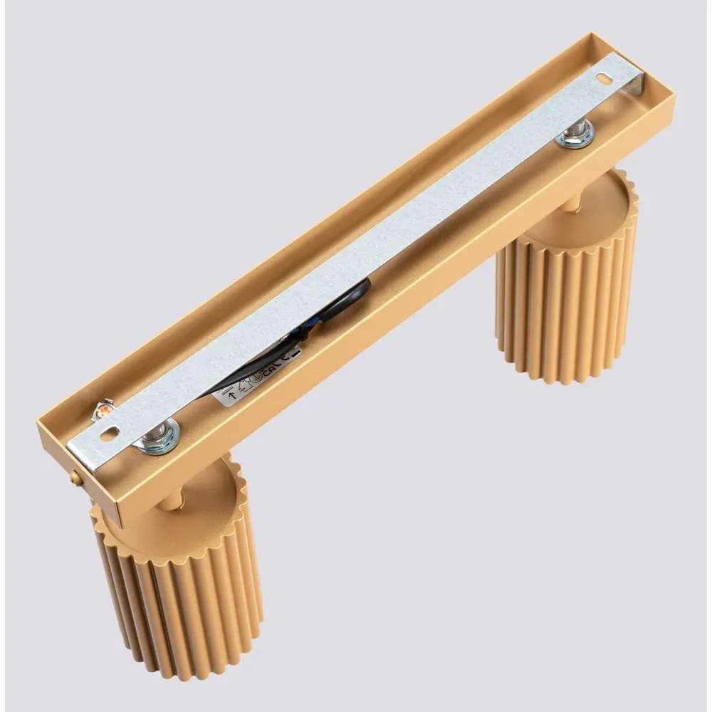 Прожектор в златист цвят 6,5x30 cm Gleam – Sollux