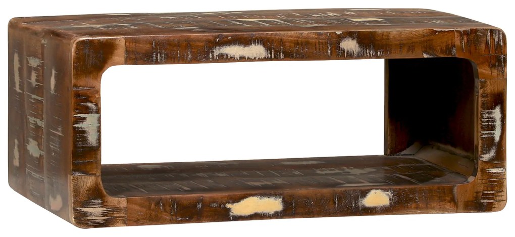 Sonata H Шкаф за телевизор Многоцветен 60x30x25 см Масивна регенерирана дървесина