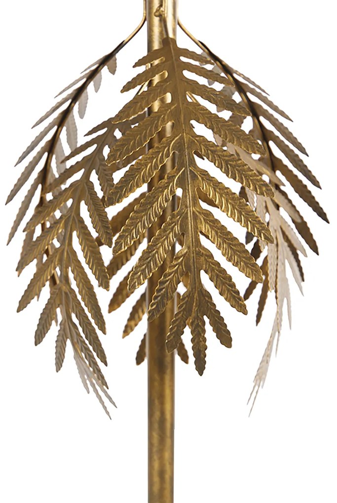 Интелигентна подова лампа златиста 145 см с абажур зелен с WiFi A60 - Botanica