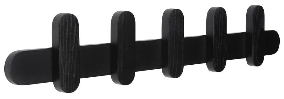 Черна стенна закачалка от ясенова дървесина Merry - Hübsch