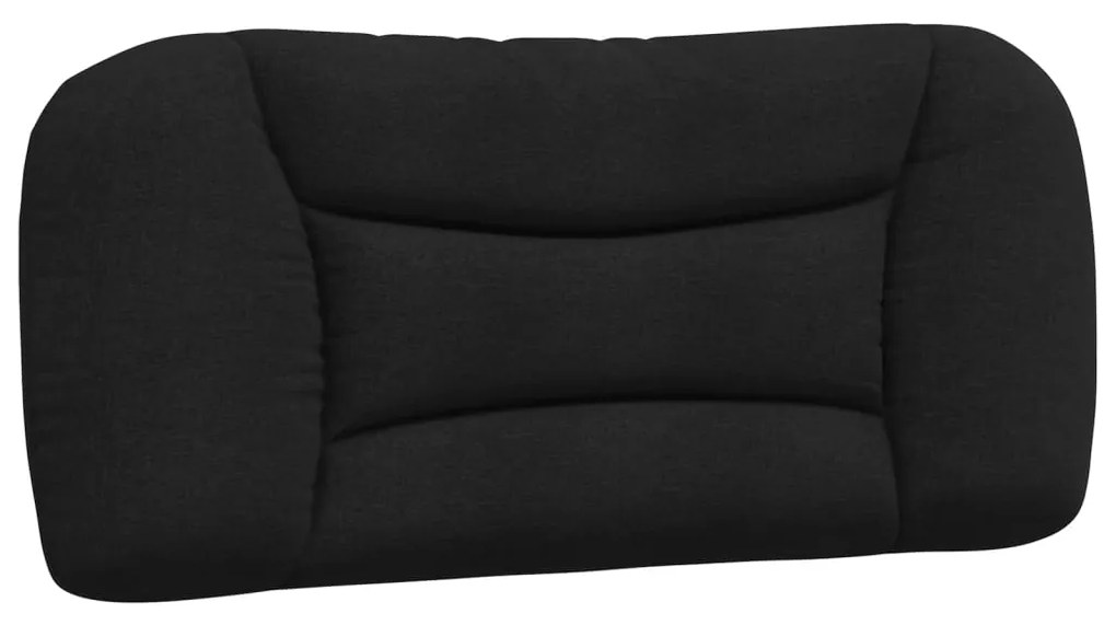 374539 vidaXL Мека табла за легло, черна, 90 см, плат